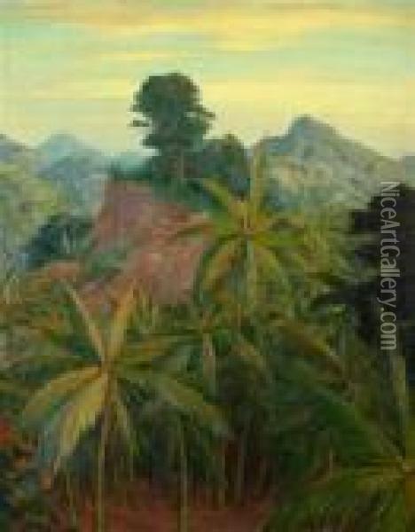 Tropical Nature - Ceylon Oil Painting - Tavik Frantisek Simon