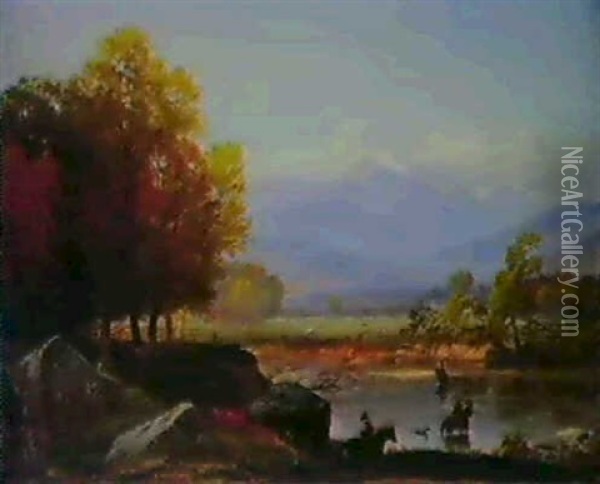 Mt. Washington Vista Oil Painting - Samuel Lancaster Gerry