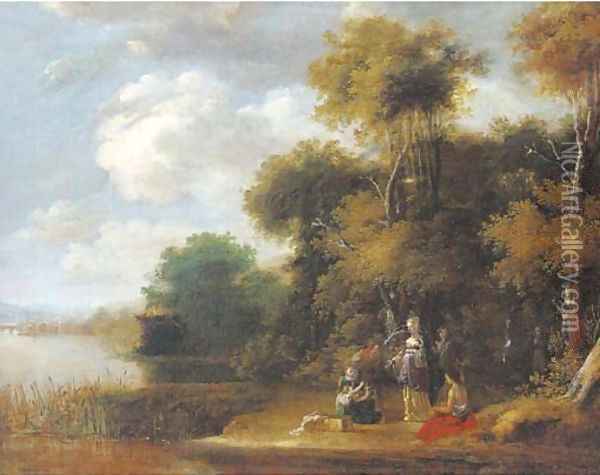 The Finding of Moses Oil Painting - Jasper van der Lanen