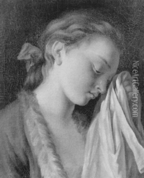 La Jeune Fille En Pleurs Oil Painting - Pietro Antonio Rotari