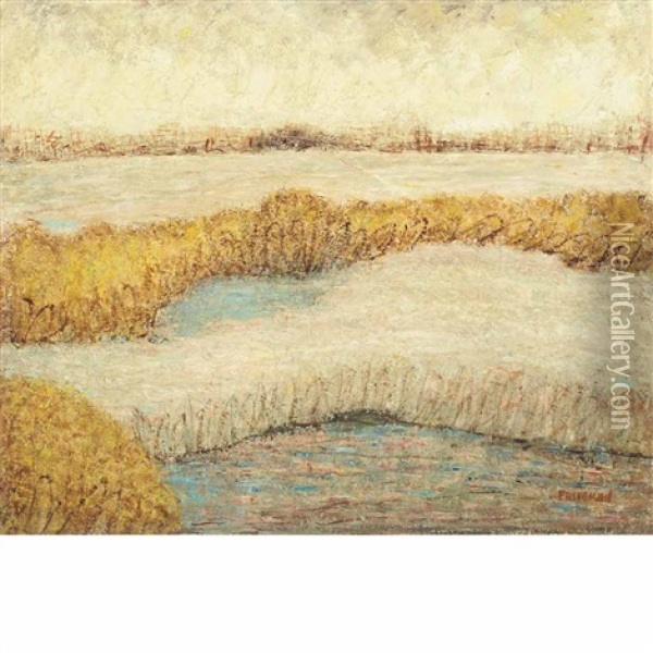 September Marshland Oil Painting - Arnold Friedman