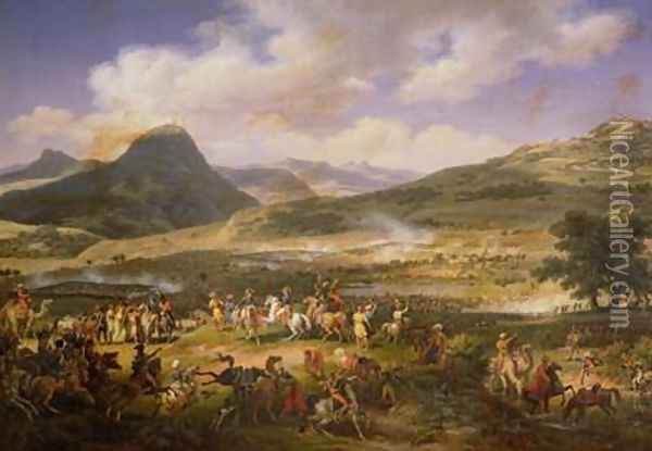 Battle of Mount Thabor 3 Oil Painting - Louis Lejeune