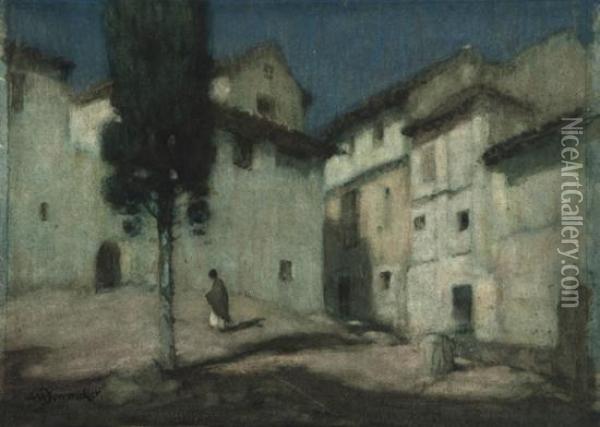 Granada Oil Painting - Albert Moulton Foweraker