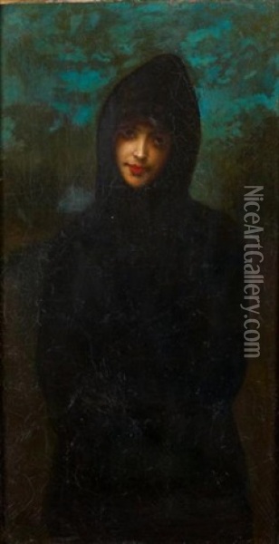 Portrait De Liane De Pougy Oil Painting - Jean Beraud