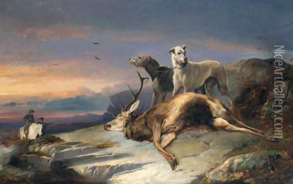 Deer Stalking Oil Painting - Richard Ansdell