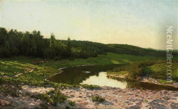 By The Water's Edge Oil Painting - Isaak Levitan