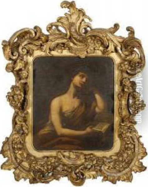 The Penitent Magdalen Oil Painting - Giovanni Francesco Romanelli