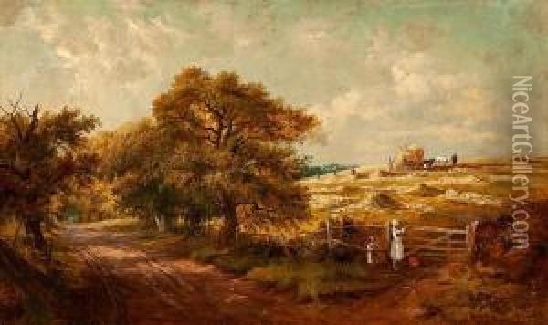 La Siega Oil Painting - William R. Stone