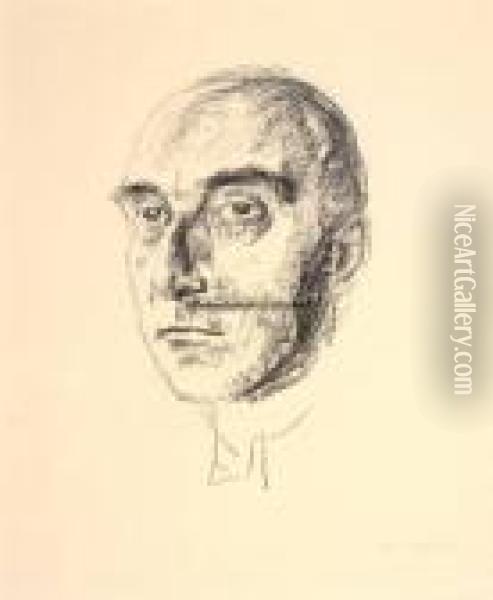 Museumsdirektor Ludwig Justi Oil Painting - Edvard Munch