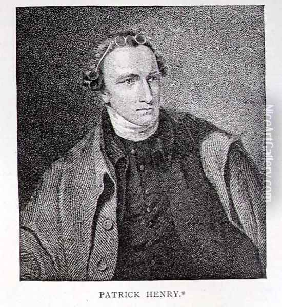 Portrait of Patrick Henry, engraved by William Satchwell Leney 1769-1821 from a print in Analectic Magazine, December 1817 Oil Painting - Sully, Lawrence