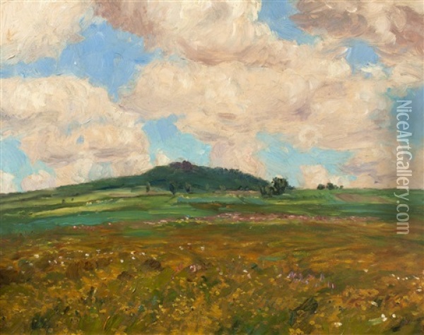 Summer Landscape Oil Painting - Frantisek Kavan