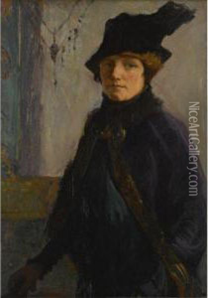 Self-portrait Oil Painting - Mary Bradish Titcomb