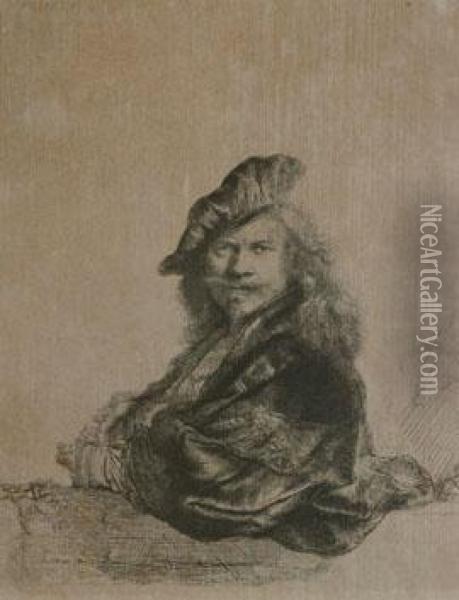 Self Portrait Oil Painting - Rembrandt Van Rijn