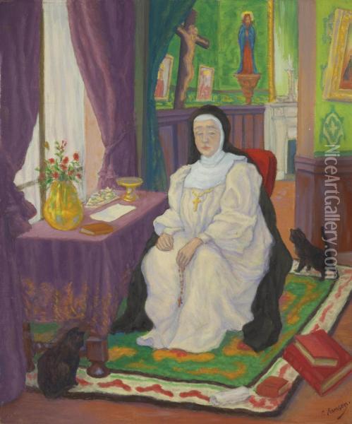 La Religieuse Oil Painting - Paul-Elie Ranson