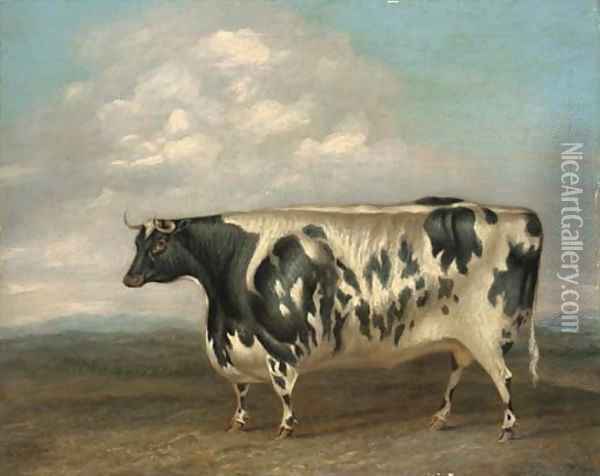 A prize bull Oil Painting - G.B. Newmarch