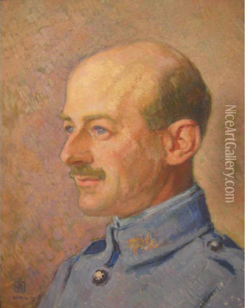 Portrait Of Jean Schlumberger (1877-1968) Oil Painting - Theo van Rysselberghe