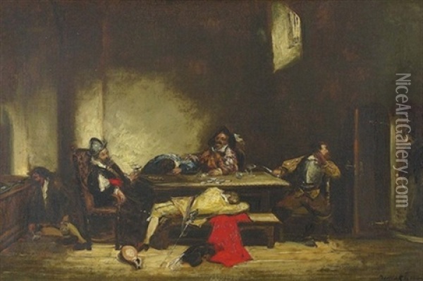 Die Schlafenden Soldaten Oil Painting - Paul Martin