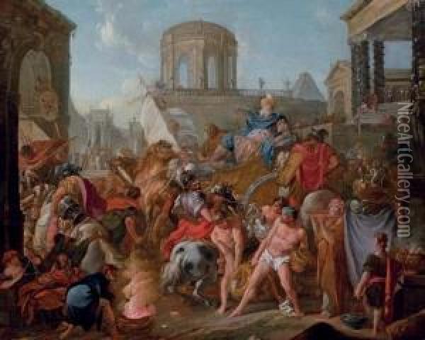 The Triumph Of Scipio Oil Painting - Michel-Francois Dandre-Bardon