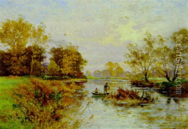 Herbstlandschaft Oil Painting - Albert Gabriel Rigolot