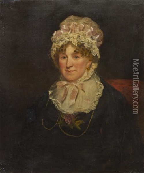 Portrait Of Miss Henshaw Russell Oil Painting - John Jackson