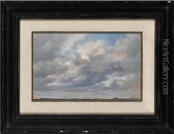 Clouds (study) Oil Painting - Paul Jean Clays