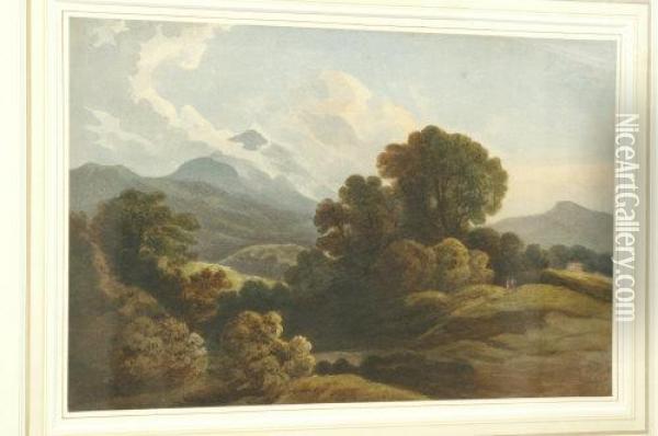 Snowdon Oil Painting - Nicholson, F.
