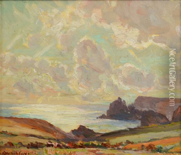 The Lizard Coast Oil Painting - Garstin Cox