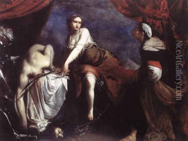 Judith and Holofernes 1636 Oil Painting - Francesco Furini