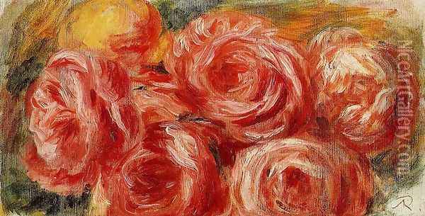 Red Roses Oil Painting - Pierre Auguste Renoir