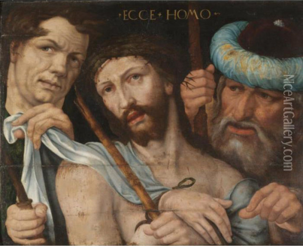 Ecce Homo Oil Painting - Jan Sanders Van Hemessen