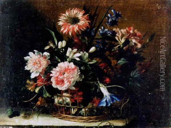 Blumenstilleben Oil Painting - Juan De Arellano