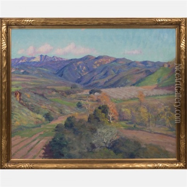 Mountain Landscape Oil Painting - Arthur Merton Hazard