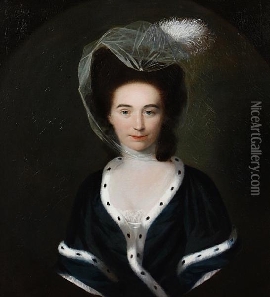 Portrait Of Lady Oil Painting - Nathaniel Hone