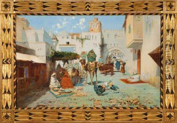 Zoco De Tanger Oil Painting - Jose Navarro