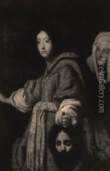 Judith Med Holofernes Hoved Oil Painting - Alessandro di Cristofano Allori