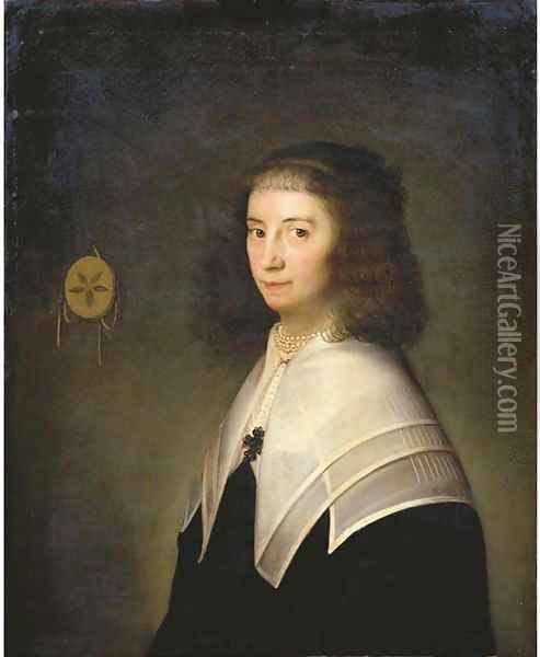 Portrait of a lady Oil Painting - Bartholomeus Van Der Helst