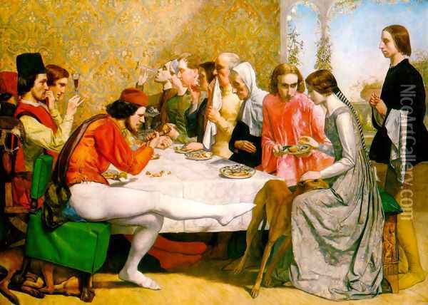 Lorenzo and Isabella Oil Painting - Sir John Everett Millais