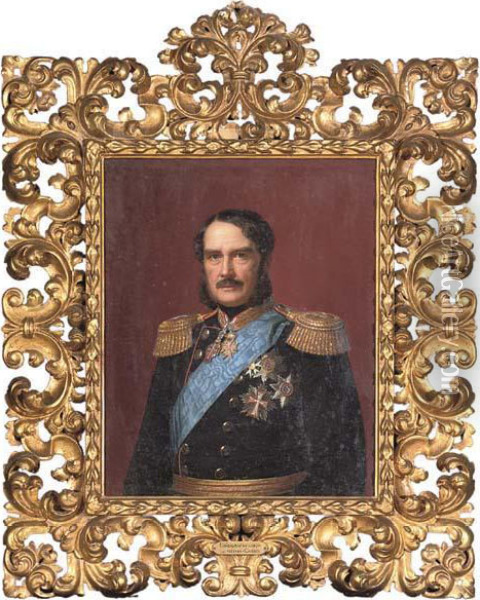 Portrait Of Prince Wilhelm Of Hesse-cassel Oil Painting - Franz Xavier Winterhalter