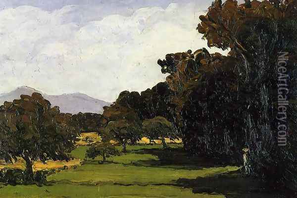Landscape Near Aix En Provence Oil Painting - Paul Cezanne