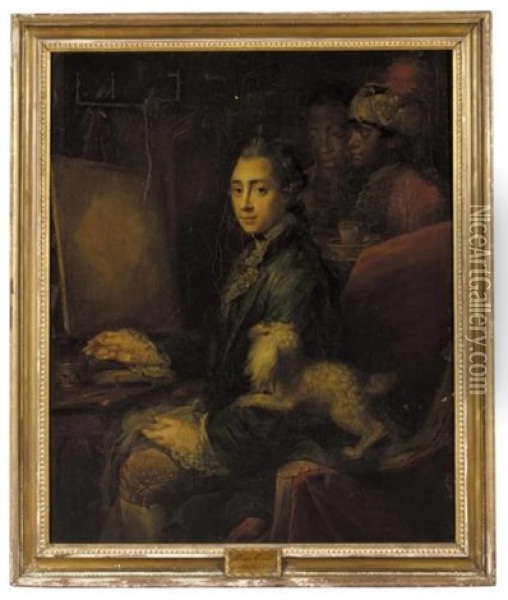 Portrait Of Prince Ernst Of Mecklenburg-strelitz Oil Painting - Anna Dorothea Lisiewski
