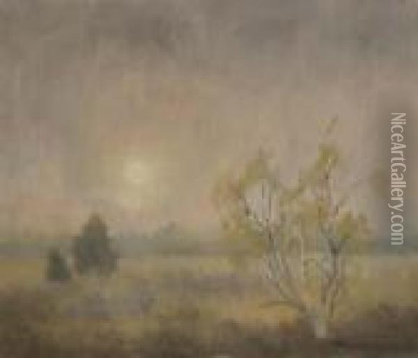 Mist Kalmpthout Oil Painting - Emile Charles Wauters