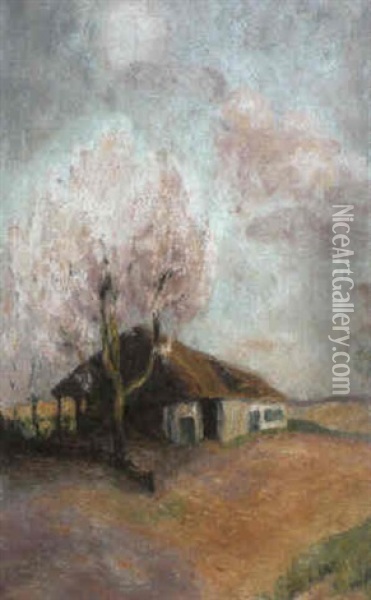 Hoeve Oil Painting - Frits Van Den Berghe