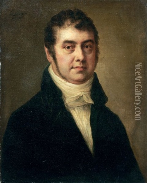 Portrait Eines Herren Oil Painting - Johann Ernst Heinsius