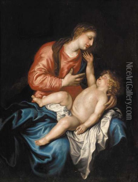 The Madonna And Child Oil Painting - Sir Anthony Van Dyck