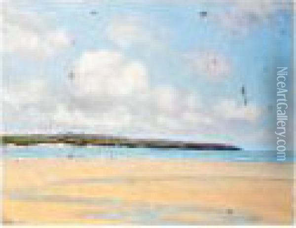 The Welsh Coast Oil Painting - Joseph Vickers De Ville