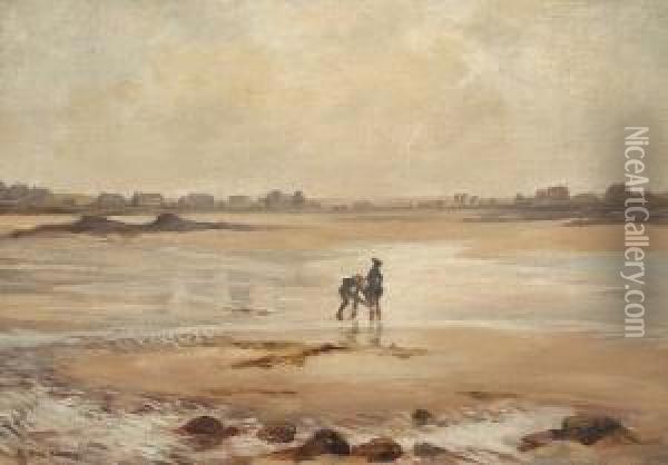 Low Tide Etaples Oil Painting - Bonny Rupert