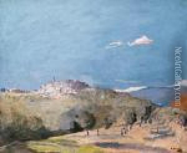 Mougins, Alpes Maritimes Oil Painting - John Lavery