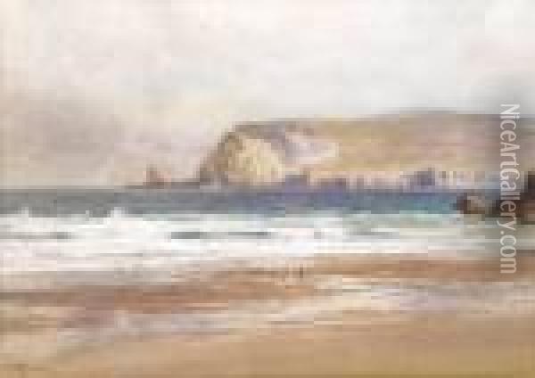 Whiten Head, Sutherland, Near Cape Wrath Oil Painting - John Pedder