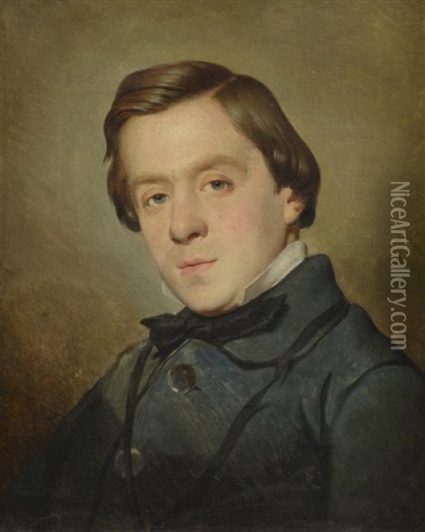 Portrait D'un Dandy Oil Painting - James Turpin Hart