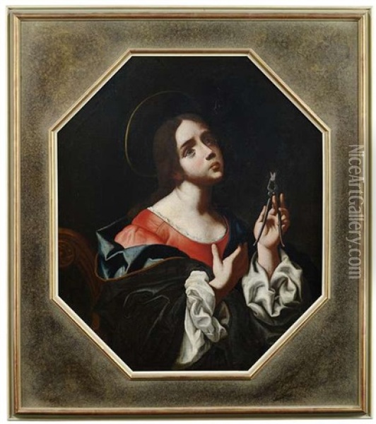 Sant'apollonia Oil Painting - Carlo Dolci